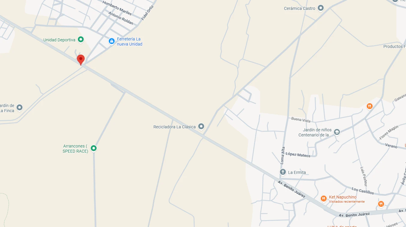 mapa los yugos